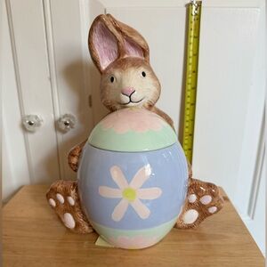 Vintage Kate Williams Global Designs Easter Bunny Cookie Candy Jar